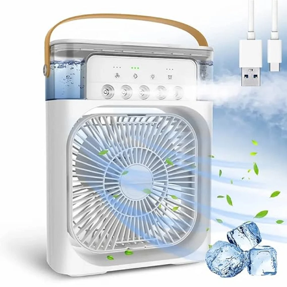 Portable Air Cooler, Mini Air Cooler with Spray