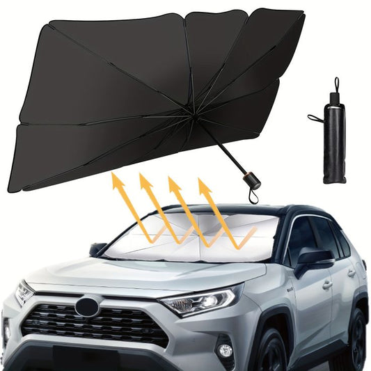 Car Windshield Sun Shade Umbrella, 3 Layers UV Protector Umbrella for Cars